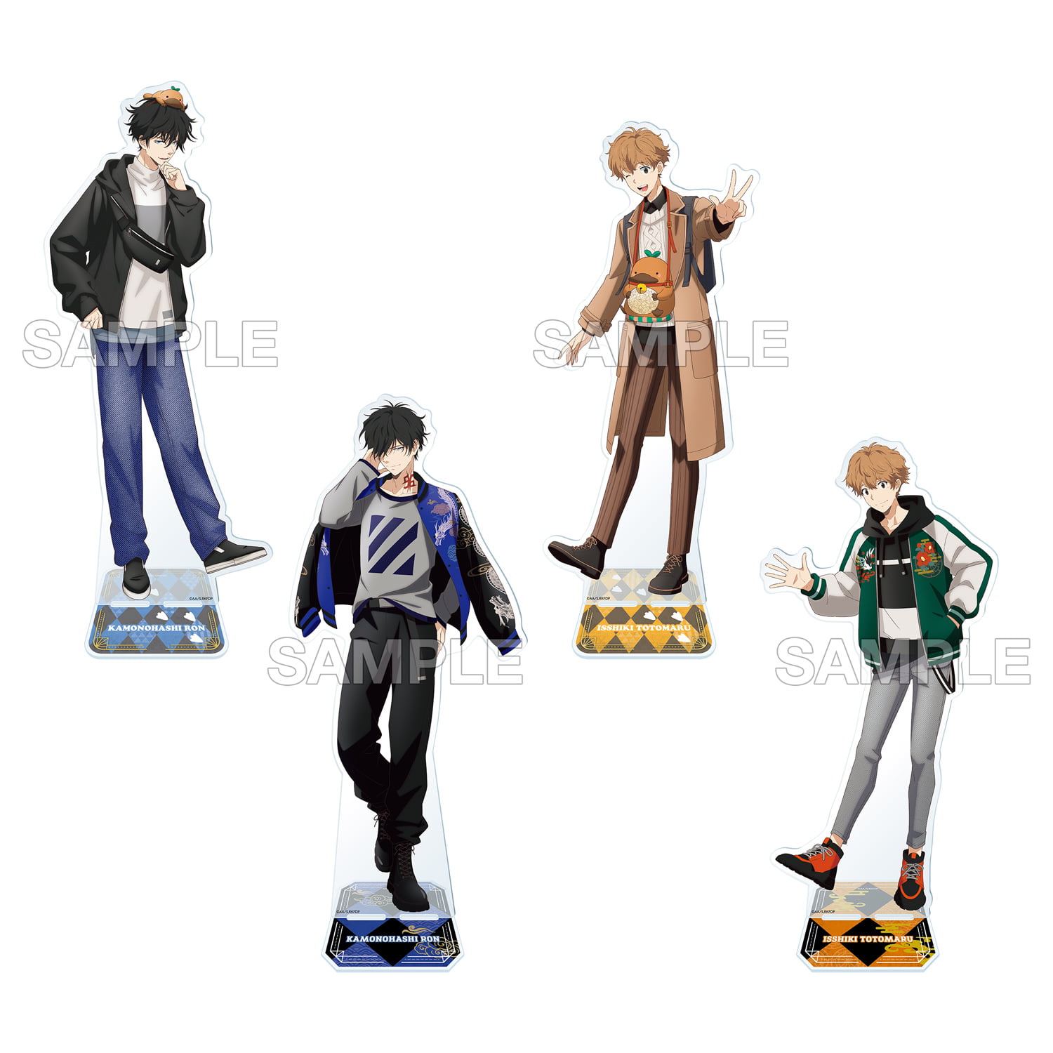 BIGアクリルスタンド カモノハシランドver.／スカジャンver. （鴨乃橋ロン／一色都々丸）