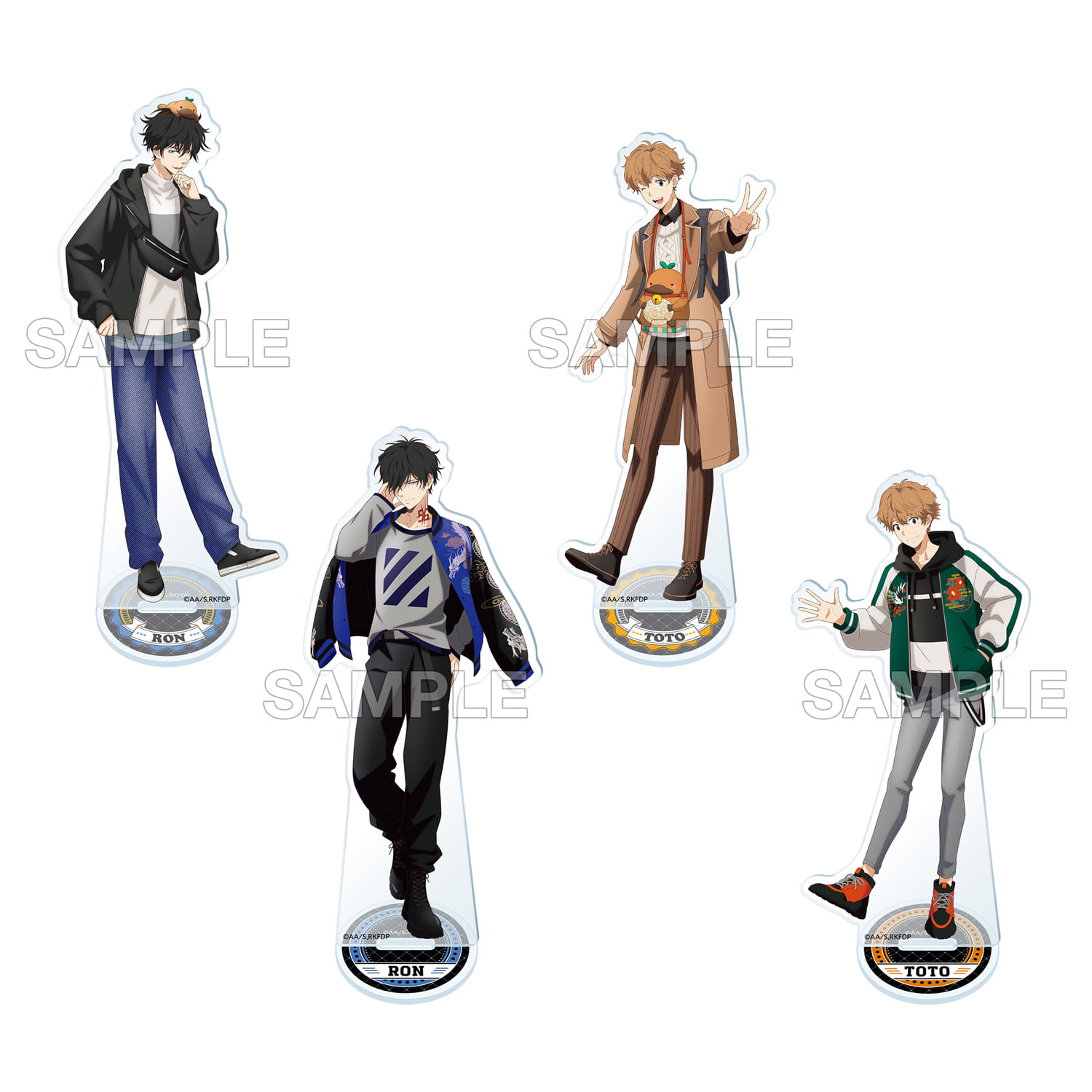 アクリルスタンド カモノハシランドver.／スカジャンver. （鴨乃橋ロン／一色都々丸）